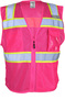 Kishigo Large/X-Large Pink And Green Polyester Vest
