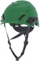 MSA Green V-Gard® H1 HDPE Cap Style Climbing Helmet With Fas Trac® Ratchet Suspension