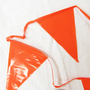 Mutual Industries 9" X 12" X 60' Orange Polyethylene Pennant Flag
