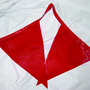 Mutual Industries 9" X 12" X 60' Red Polyethylene Pennant Flag