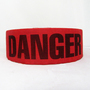 Mutual Industries 2" X 45 yd Red Cotton Barricade Tape "DANGER"
