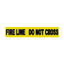 NMC™ 3" X 1000' Black/Yellow 3 mil Polyethylene Barricade Tape "FIRE LINE DO NOT CROSS"