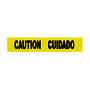 NMC™ 3" X 1000' Black/Yellow 3 mil Polyethylene Barricade Tape "CAUTION CUIDADO"