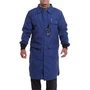National Safety Apparel® Medium Royal Blue Aramid Blend/Nomex® Chemical/Flame Resistant Lab Coat With Snap Front Closure