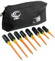 OEL Orange/Yellow Steel And Rubber 8 Piece Screwdriver Tool Kit