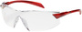 Protective Industrial Products Radar™ Red Safety Glasses With Clear Anti-Scratch/Anti-Fog Lens
