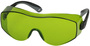 Protective Industrial Products OverSite™ Black Safety Glasses With Green Anti-Scratch/Anti-Fog Lens