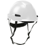Protective Industrial Products White Rocky™ ABS/Polycarbonate Non-Vented Cap Style Climbing Helmet With Wheel Ratchet/4 Point Nylon Webbing Cradle Suspension And MIPS Technology