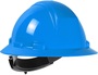Protective Industrial Products Sky Blue Kilimanjaro™ HDPE Non-Vented Full Brim Hard Hat With Wheel Ratchet/4 Point Nylon Webbing Cradle Suspension