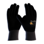 Protective Industrial Products 2X-Small MaxiFlex® Endurance™ 15 Gauge Black Nitrile Full Hand Coated Work Gloves With Gray Lycra And Nylon Liner And Knit Wrist