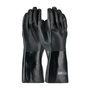 Protective Industrial Products Large Black ProCoat® Jersey Lined Supported PVC Chemical Resistant Gloves