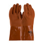 Protective Industrial Products Large Brown PermFlex® Interlock Lined Supported PVC Chemical Resistant Gloves