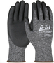 Protective Industrial Products Large G-Tek® PosiGrip® 15 Gauge Black Nitrile Palm And Finger Coated Work Gloves With Salt & Pepper Nylon Liner And Knit Wrist