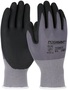 Protective Industrial Products X-Small PosiGrip® 15 Gauge Black Nitrile Palm And Finger Coated Work Gloves With Gray Nylon And Spandex Liner And Knit Wrist