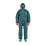 Ansell X-Large Green AlphaTec® 4000 Model 122 Laminate Disposable Coveralls
