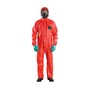 Ansell Large Red AlphaTec® CFR Model 111 Wood Pulp And Polyester Disposable Coveralls