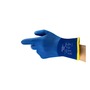 Ansell Size 10 Blue AlphaTec Knitted Cotton Lined Gauge 13 PVC Chemical Resistant Gloves
