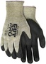 MCR Safety Large Cut Pro® 10 Gauge DuPont™ Kevlar®, Nylon, Stainless Steel, And Leather Cut Resistant Gloves With Polyurethane Coated Palm
