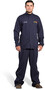 OEL Large Blue Cotton Blend Premium Indura Flame Resistant Jacket With Non-Metallic Zipper Hook and Loop Closure