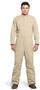 OEL 2X Natural Cotton Blend Premium Indura Flame Resistant Coverall With Non-Metallic Zipper Hook and Loop Closure
