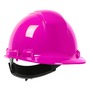 Protective Industrial Products Pink Dynamic® Whistler™ HDPE Cap Style Hard Hat With Wheel/4-Point Ratchet Suspension