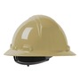 Protective Industrial Products Gold Dynamic® Kilimanjaro™ HDPE Full Brim Hard Hat With Wheel/4-Point Ratchet Suspension