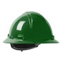 Protective Industrial Products Dark Green Dynamic® Kilimanjaro™ HDPE Full Brim Hard Hat With Wheel/4-Point Ratchet Suspension