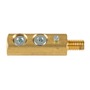 Tweco® Model GCS-40 Double Ball-Point Brass Fitting For Roto-Work C Clamp Style Ground Clamp