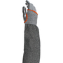 Radnor® 18" Gray ATA® Technology HPPE Fiber Cut Protection Sleeve With Overstitched Elastic Top Of Arm And Thumb Hole (ANSI Cut Level A3)