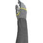 Radnor® 18" Gray ATA® Technology HPPE Fiber Cut Protection Sleeve With Overstitched Elastic Top Of Arm And Thumb Hole (ANSI Cut Level A4)