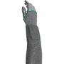Radnor® 18" Gray ATA® Technology HPPE Fiber Cut Protection Sleeve With Overstitched Elastic Top Of Arm And Thumb Hole (ANSI Cut Level A6)