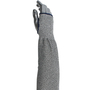 RADNOR™ 18" Long Gray Kut Gard® ATA® Technology HPPE Fiber Cut A7 ANSI Level Cut Resistant Sleeve With Thumb Hole