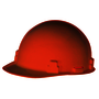 RADNOR™ Orange SmoothDome™ Polyethylene Cap Style Hard Hat With 1-Touch® Suspension