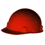 RADNOR™ Orange SmoothDome™ Polyethylene Cap Style Hard Hat With Ratchet Suspension