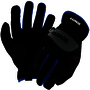 RADNOR™ X-Large Black And Blue TrekDry® And Synthetic Leather Full Finger Mechanics Gloves With Elastic Shirred Cuff (While Supplies Last)