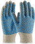 RADNOR™ White And Blue Large Cotton/Polyester General Purpose Gloves Knit Wrist