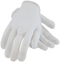RADNOR™ Medium White CleanTeam® Light Weight Nylon Inspection Gloves With Rolled Hem Cuff