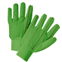 RADNOR™ Large Hi-Viz Green 18 Ounce Cotton/Nap-In/Polyester Hot Mill Gloves With Knit Wrist