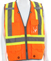 MCR Safety® Large Hi-Viz Orange Luminator Mesh Polyester Safety Vest