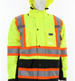 MCR Safety® X-Large Hi-Viz Green Premium Vortex® Polyester Jacket