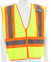 MCR Safety® Medium Hi-Viz Green Luminator Mesh Polyester Safety Vest