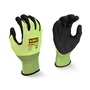 Radians Large DEWALT® DPG833 18 Gauge HPPE And Fiberglass Shell Cut Resistant Gloves With Micro Foam Dipped Nitrile Coated Palm