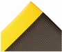 Superior Manufacturing 3' X 60' Black And Yellow Closed Cell Polyvinylchloride NoTrax® Razorback™ Anti Fatigue Floor Mat