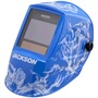 Sellstrom® Jackson Safety Blue/White Fixed Front Welding Helmet With 4 1/2" X 5 1/4" Shade ADF Lens