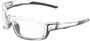 Crews Safety Products Swagger Clear and Black Safety Glasses With Clear MAX 6 Anti-Fog Lens