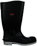 Tingley Size 10 Black/Gray Pulsar PVC Plain Toe Knee Boots With Chevron Plus® Outsole