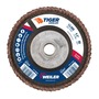 Weiler® Tiger® Angled 4 1/2" X 5/8" - 11 80 Grit Angled (Radial) Flap Disc