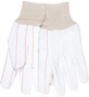 MCR Safety Large White 18 oz. Nap In Cotton Poly Double Palm Hot Mill Gloves With Knit Wrist