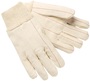 MCR Safety Small Natural 18 oz. Nap In Cotton Double Palm Hot Mill Gloves With Knit Wrist