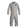 DuPont™ 2X White/Blue Tyvek® 400 D 5.9 mil/12 mil Coveralls (With Elastic Wrists And Ankles)